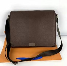 Messenger Bag Designer Sholder Borse per uomo Luxury Cross Body Monogramme Eclipse Canvas-Grey Man Square Flap Cover Bag Uomo