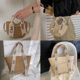 Designer Bag Fashion Woven Bucket Bags Portable Basket Handbag Straw Woody Tote Bag Outdoor Travel Beach Bags Crossbody Shopping Bag caitlin_fashion_bags