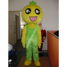 High quality Yellow Walking Doll Mascot Costume Top Cartoon Anime theme character Carnival Unisex Adults Size Christmas Birthday Party Outdoor Outfit Suit