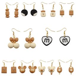 Charm Biscuits Candy Drop Earrings Ice Cream Cherry Costume Trendy Style Children Girl Jewellery Delivery Smtgk