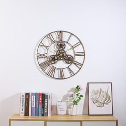 Wall Clocks Vintage Silent Clock Decoration Living Room Mechanism Art Unusual Metal Reloj Pared Home Design Free Shiping