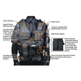 Military Molle Vest Army Tactical Equipment Hunting Armour Vest Airsoft Gear Paintball Combat Protective Vest Outdoor Clothing75278161J