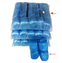 Wholesale Thicken Elastic Disposable T shape buckle Plastic Protective Shoe Covers Carpet Cleaning Overshoe Waterproof shoe All-match