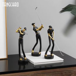 Tissue Boxes Napkins Creative Human Statue Resin Art Golf Sculpture Office Decor Accessories Modern Craft Home Decoration Cabinet Tabletop Figurines 230613