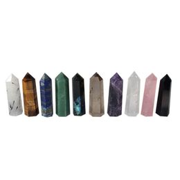 5~6cm Complete variety Natural Crystal Pillar Arts Energy stone Wand reiki Healing Obelisk Quartz Tower Gemstone Crystal Point Hdqam