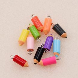 Charms 7X16Mm Colour Simation Pencil Head For Diy Decoration Earrings Necklace Fashion Jewellery Accessories Drop Delivery Smtzg