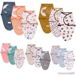 Sleeping Bags Baby Bag Soft Cotton Newborn Envelope Swaddle Wrap Bedding Blanket For R230614