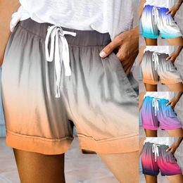Women's Shorts Ladies Casual Drawstring Summer Elastic Belt Pockets Boy Short Swimsuit For Women Jean