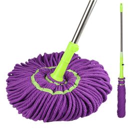 Mops Easy Self Wringing Twist Mop Microfiber Squeeze Replacement Head Dry Wet For Hardwood Tile Floor Cleaning 230613