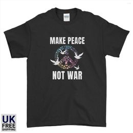 Men's T Shirts Make Love No War Peace World Symbol Logo Mens Womens Shirt