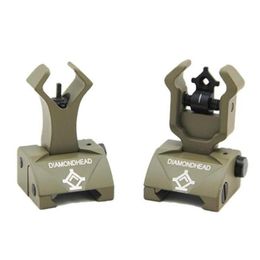 Combat FlipUp Rear Front Sight Folding Iron Sights for DropIn Floating Handguards Picatinny Rail316q9753844300o