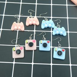 Charm Kawaii Camera Game Controller Earrings Earring Costume Trendy Style Woman Girl Jewelry Drop Dangle Delivery Smth2