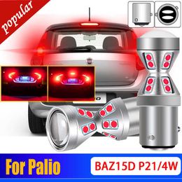 New 2Pcs Canbus Error Free P21/4W 566 LED Stop Brake Light Bulbs BAZ15d 1122 Lamps For Fiat Palio 1996 1997 1998 1999 2000 2001 2002