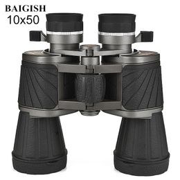 Telescope Binoculars Baigish Russian Powerful Military 10x50 Binoculars Lll Night Vision Telescope Professional for Hunting Bird Watching 230613
