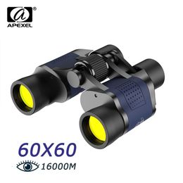 Telescope Binoculars APEXEL High Clarity Telescope 60X60 Binoculars 10000M High Power For Outdoor Hunting Optical Night Vision Binocular Fixed Zoom 230613