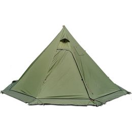 Tents and Shelters Pyramid Tent With Snow Skirt Ultralight Outdoor Camping Teepee With A Chimney Hole For Cooking Travel Backpacking Tent 230613