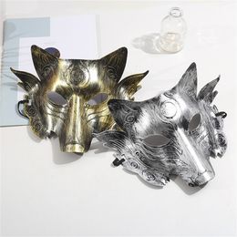 Party Masks Wolf Shape Face Mask Halloween Decoration Party Cosplay Props Masks 230614