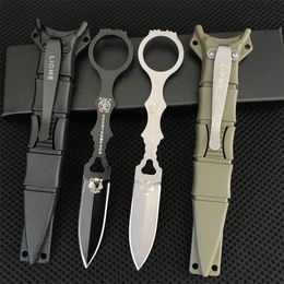 Liome 176 Coltello fisso Campeggio esterno Pesca e caccia Difendi la sicurezza Coltelli tattici dritti Zaino tascabile Strumento EDC