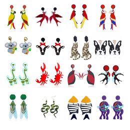 Charm Yaologe New Geometric Acrylic Drop Earrings For Women Hip Hop Trend Party Gift Jewelry Wholesale Pendientes 2022 Delivery Smtak