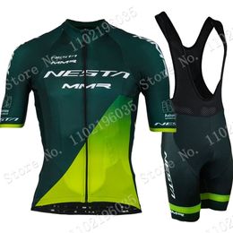 Cycling Jersey Sets Suit MMR GREEN 2023 Set Men Spain Clothing Team Bike Shirts Bicycle Bib Shorts MTB Wear Ropa Maillot Ciclismo 230614