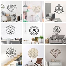 Nordic Style Geometry Pattern Wall Sticker For Bedroom Decor Decals Nursery Room Decoration Stickers Mural Wall Decals