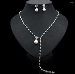 Necklace Earrings Set Korean Love Pearl Neckalce Women Personality Simple Butterfly High-end Luxury Gorgeous Wedding Jewelry