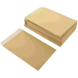 Gift Wrap 100 Pcs Cash Self-adhesive Envelope Money Organiser Vellum Envelopes Kraft Bags Saving Sample