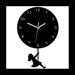 Wall Clocks Simple Clock Living Room Decoration Silent Net Red Swing Quartz