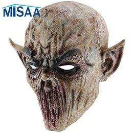Party Masks Latex Halloween Monster Mask Cosplay Costume Supplies Horrible Ghastful Creepy Scary Realistic Funny Masks Horror 230614