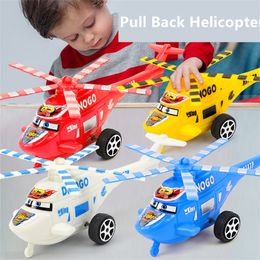 Aircraft Modle 4PCSSet Helicopter Toys Pull Back Children Plane Dolls Kids Plastic Random Aircraft Model Educational Airliner Toy Puzzle Gifts 230613