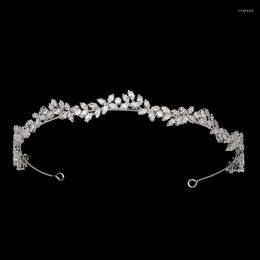Hair Clips Crown HADIYANA Wedding Accessories Zircon Tiaras And Crowns Cubic Zirconia Bride Princess Headband Bridal Jewellery BC6553