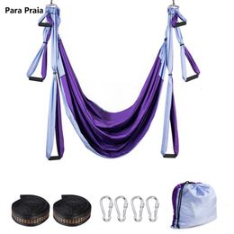 Resistance Bands Yoga Hammock Anti Gravity Ultralight Parachute Nylon Aerial Yoga Swing Hammock Unmissable Fitness Equipment Home Gym 230613