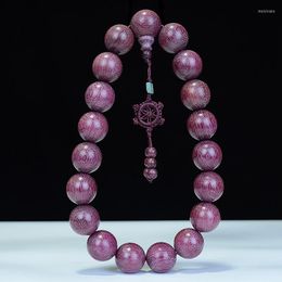 Strand 2023 Natural Violet Wood Bead Bracelet 25mm Hand For Men And Women Buddhist Jewellery Mens Bracelets Gift