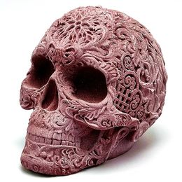 Baking Moulds Pattern pattern skull silicone Mould diy to make candle resin model suitable for making kitchen fudge iced chocolate cake tools 230613