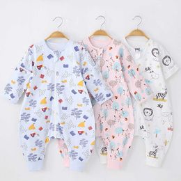 Sleeping Bags Children's Cotton Pajamas Spring Autumn Summer Home Clothes Single Layer Anti Kick Quilt Artifact Baby Bag