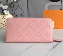 Leather long purse designer zipper Zippy wallet card holder with original box M69821 M61867