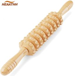 Full Body Massager Wood Therapy Massage Tools Muscle Roller Stick Maderoterapia Rolling Body Massager for Pain Relief Cellulite Lymphatic Drainage 230614