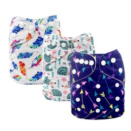 Cloth Diapers Baby Ecological Cloth Diapers Washable Reusable Real Cloth Pocket Nappy Diaper Cover Wrap suits Birth to Potty One Size Nappy 230614