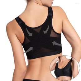 Women's Shapers Women's Front Closure Posture Bra Full Coverage Back Support Wireless Comfortable Underwear Push Up Breast Shapewear