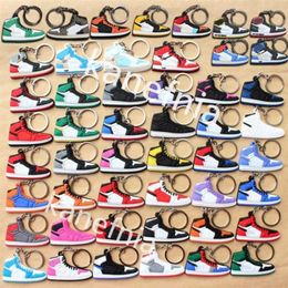 Whole Designer Mini Silicone Sneaker Keychain Men Women Kids Key Ring Gift Shoes Keychains Handbag Chain Basketball Shoe Key H1795276w