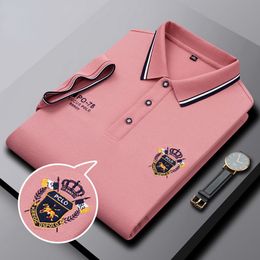 Men's Polos Embroidery Golf Polo T shirts for Men Clothing Camisetas Masculina Tops Ropa Playeras Hombre Roupas Masculinas Short Sleeve Tees 230613