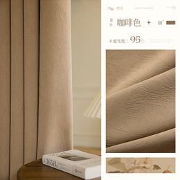 Curtain Chenille Jacquard Cloth Full Shading Bedroom Luxury Modern Simple Living Room High-end Atmospheric Finished Prod