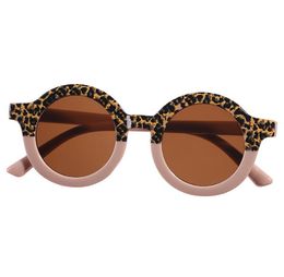 Fashion Girls Leopard Sunglasses Summer beach children sunscreen Sun Glasses Lovely Baby Boys eyerwear Goggles Glasses