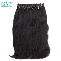 Hair Bulks BHF Human Braiding Hair 100% Natural Human Hair Bulk No Weft Unprocessed Indian Bulk Human Hair For Braiding Wet And Wavy 230613