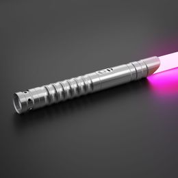 Lamps Shades RGB Smooth Swing Lightsaber 12 Sets Sound Effect Heavy Duelling Laser Sword 15 Changing Colour Force FX Blaster FOC Lock Up 230613