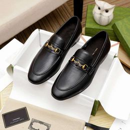 Luxury New Mens Oxfords Business Dress Shoes Genuine Leather Bee With Orignal Box Size 38-45