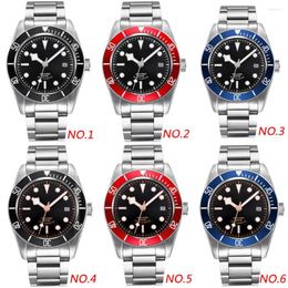 Wristwatches 41 Mm Custom Personalized Men's Automatic NH35A Miyota Seagull Watch With Your Name Logo Engraved SteelSapphire Mirror