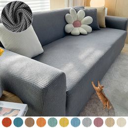 Chair Covers Elastic Jacquard Fabric Sofa Cover Stretch Couch Cover Sectional L Shape Sofa Slipcover Corner Case for Living Room 1/2/3/4 Seat 230613