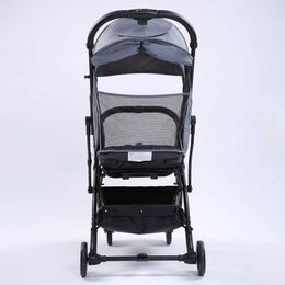 Habao Light and Can Sit Down Folding Trolley Is Shock-absorbing Umbrella Cart 0-3 Year Old Baby Stroller