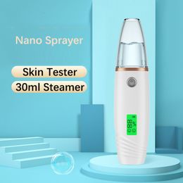 Steamer Skin Analyzer Machine 30ml Nano Mist Sprayer Body Cleaning Nebulizer Face Moisturising Care Humidifier 230613